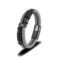 Hot Fashion Braid Leather Bracelet Charm Double Layers Men Cuff Bracelet Leather