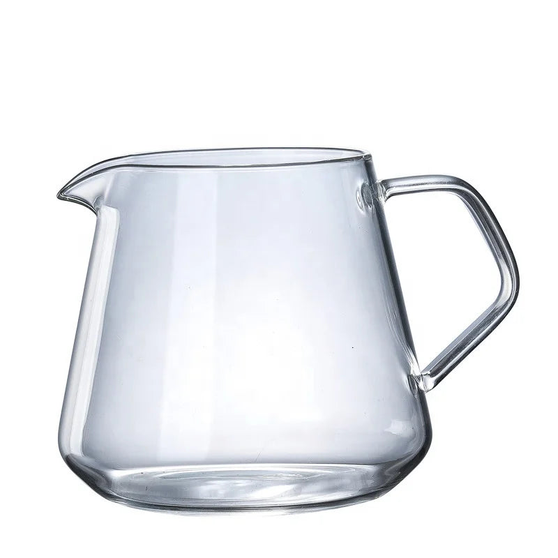 Customized Heat-Resistant Glass Coffee Pot and Measuring Cup Premium Drinkware for Coffee Lovers