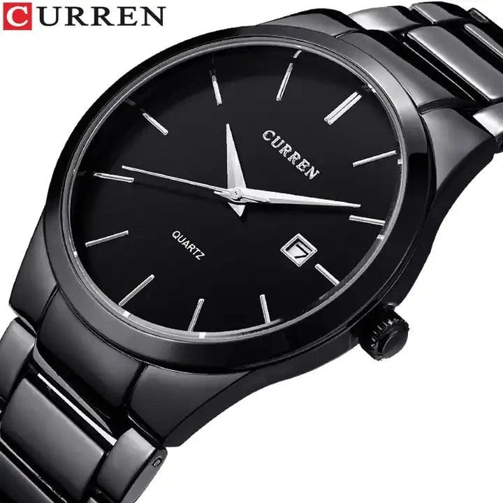 CURREN 8106 Luxury New Full Stainless Steel Analog Display Date Men's Quartz Watch Business Watch Men Watch Gift