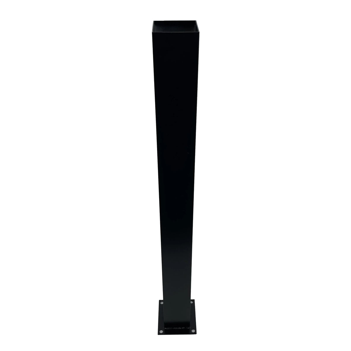 Square Decorative Aluminum Fence Post with Welded Base Metal Fence Post 3D Modeling Service Included