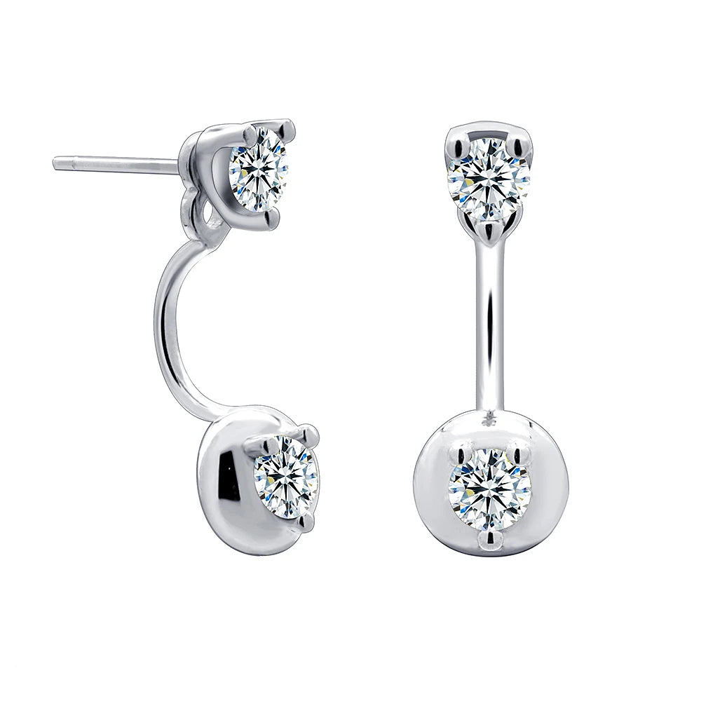 Silver Earrings Manufacturers Rhodium Plated Western Non Tarnish Original 925 Silver Earrings Wholesale