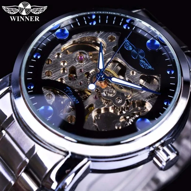 Winner Watches Men Wrist Classic Mens Watch Luxury Automatic Skeleton Male Wrist Clock OEM Logo T-winner Watch Relogio Masculino