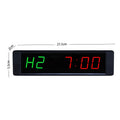 1 Inch Digital Display Wall Mounted LED Stopwatch Clock Wireless Remote Control Gym Fitness Workouts Interval Timer for Home