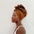 HZM-23288 New Plain Color Muslim Women Turban Hat Wave Shape African Head Wrap Hair Accessories Bonnet Undercap