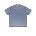 Sun Faded Custom Printing Logo Vintage Washed Spring Summer Blank Heavy Weight Distressed Gradient Short Sleeves Men's T-shirts