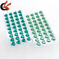 Self-Adhesive Love Heart Shapes Rhinestone Sticker Multicolor Bling Craft Jewels Crystal Gem Stickers for Decoration
