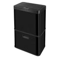High Quality New Black Stainless Steel Sensor Trash Can Induction Type with 3 Compartments for Home or School