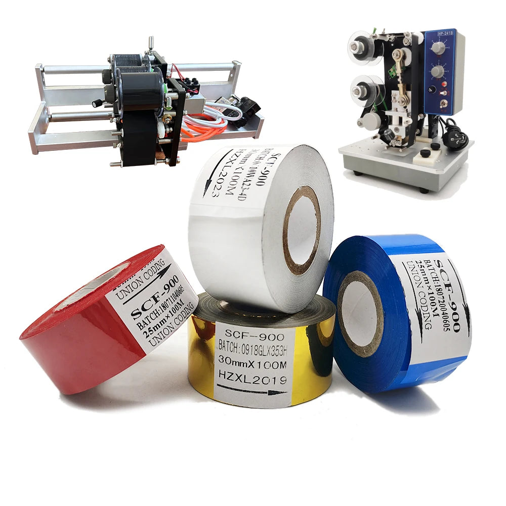 OEM Manufacture Hot Stamping Foil Heat Transfer for Date Printing Ribbon Hot Foil Ribbon for Coding Tape Machine