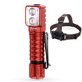 Waterproof HD15 Headlamp Angle Flashlight Dual LEDs 18650 Rechargeable Torch Light with Magnetic Tail