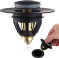 Black Pop up Drain Stopper Bathroom Sink Stopper Bathroom Drain Stopper