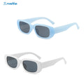 2024 New Style Sunglasses Rectangle Fashion Candy Color Custom Logo Sunglasses for Men and Women