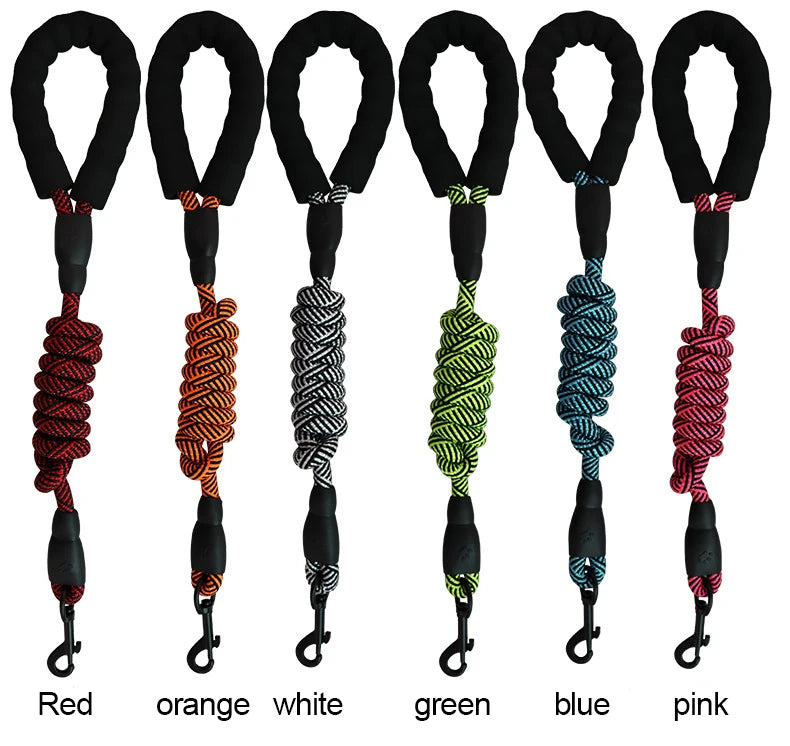Wholesale Pet Manufacturer Strong Nylon Carabiner Small Leash Rope Paracord Design Dog Leash for Walking Running Climbing