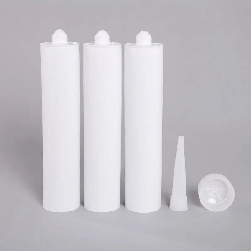 Customized Empty Cylinder Sealant Bottle for Silicone for Packaging with Screen Printing Surface Handling