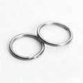 Yiwu Aceon Jewelry Stainless Steel Double Layer DIY Key Chain Pet Tag Holder Round Wire Thick Split Key Ring
