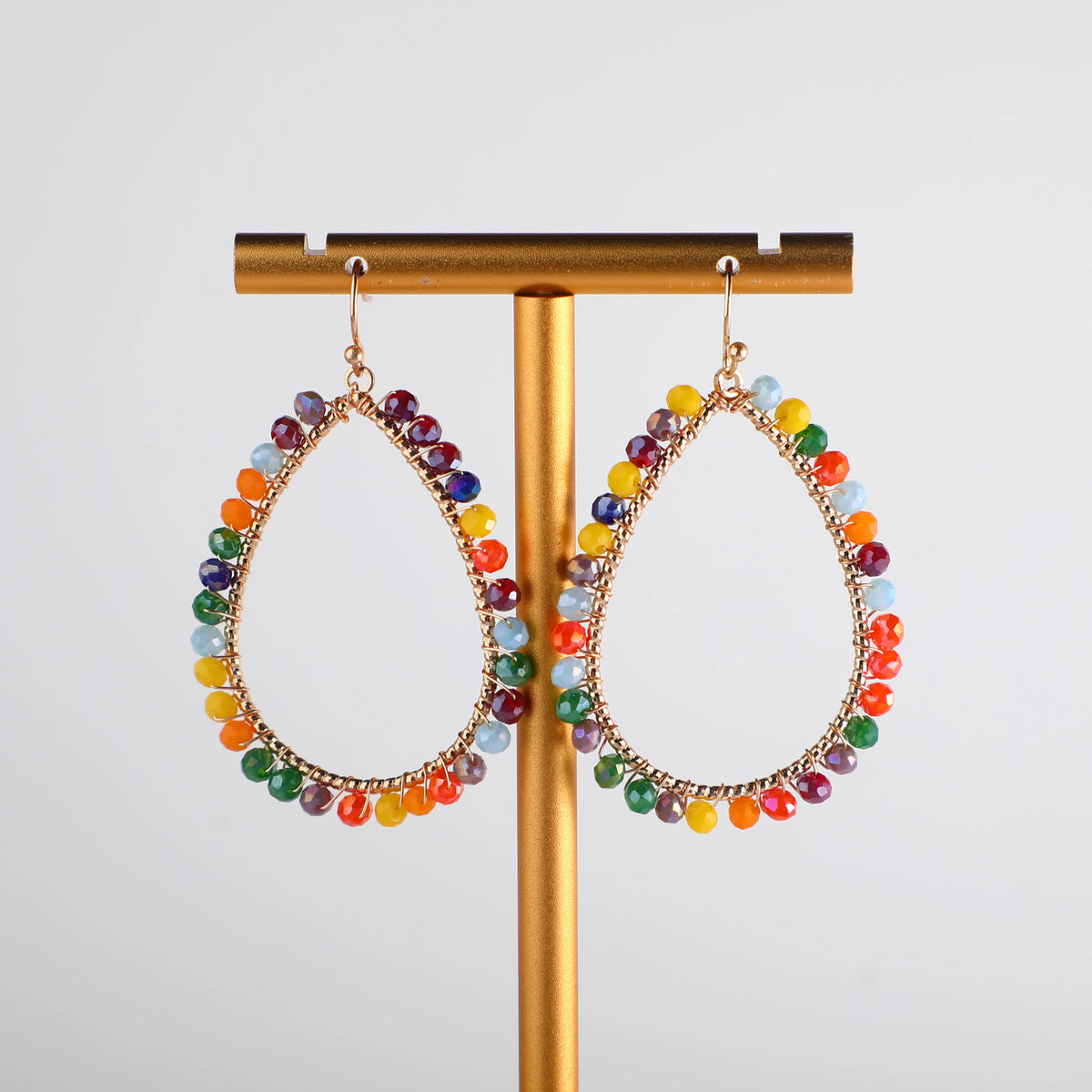 Fashion Summer Cheap Earrings Wholesale Multicolor Beaded Decoration Bohemian Earrings Women MegaBDM