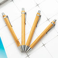 Amazing New Product Natural Eco-Friendly Wood Pen Promotion Engraved logo Metal Bamboo Pen