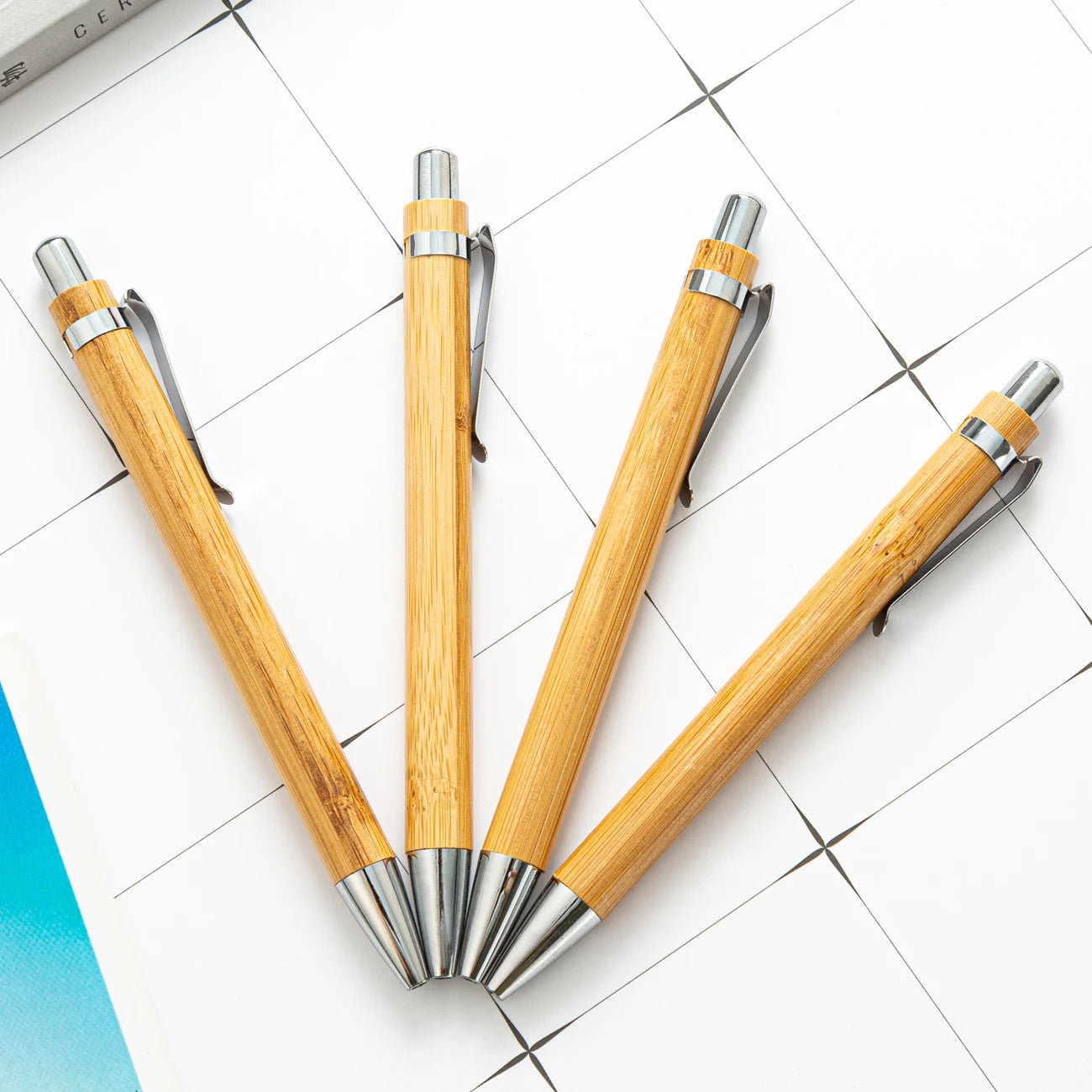 Amazing New Product Natural Eco-Friendly Wood Pen Promotion Engraved logo Metal Bamboo Pen