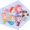 Resin Clays for Bow Mermaid Princess Cabochons Charms Flatback Accessories Mini Decoration