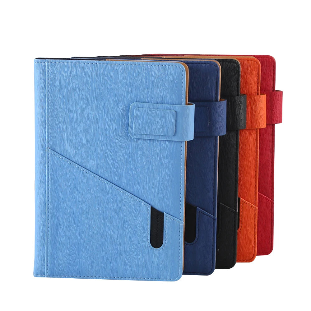 Custom Printing Business Leather PU Cover A5 Hardcover Journal Notebook Diary Note Book With Magnetic Buckle