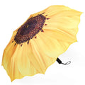 21" Full Auto 3 Folding Airtel  Customized  Flower Shape Sunflower Umbrella for Lady