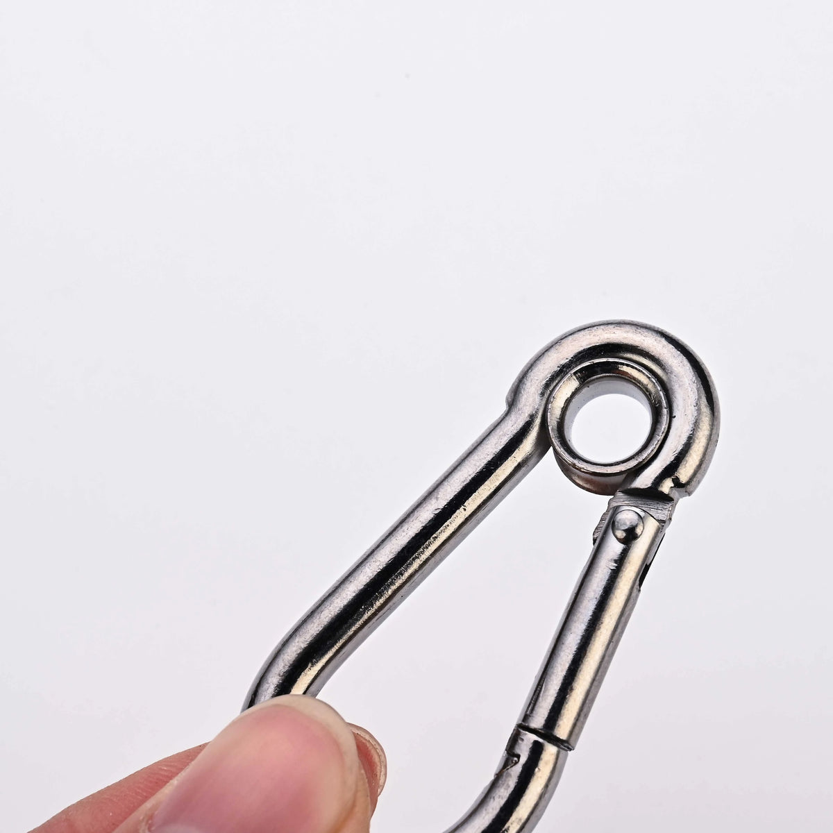 Heavy Duty Spring Snap Hook 304/316 - D Ring Carabiner for Hammock Yoga Window Cleaning