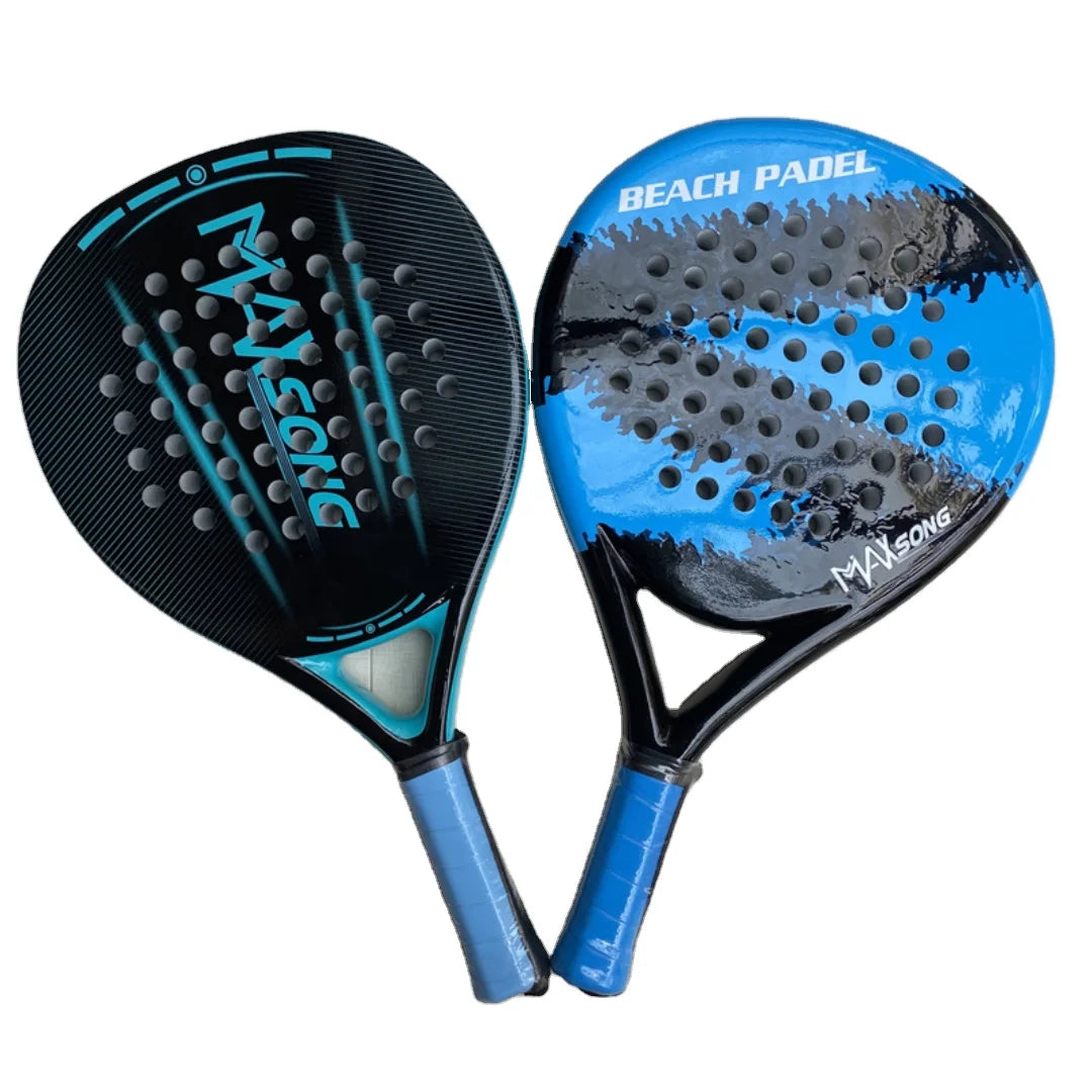 Custom Top Quality 18K  Diamond Teardrop  Padel Shovel Professional Fiberglass Carbon Paddle Tennis Padel Raqueta Racket