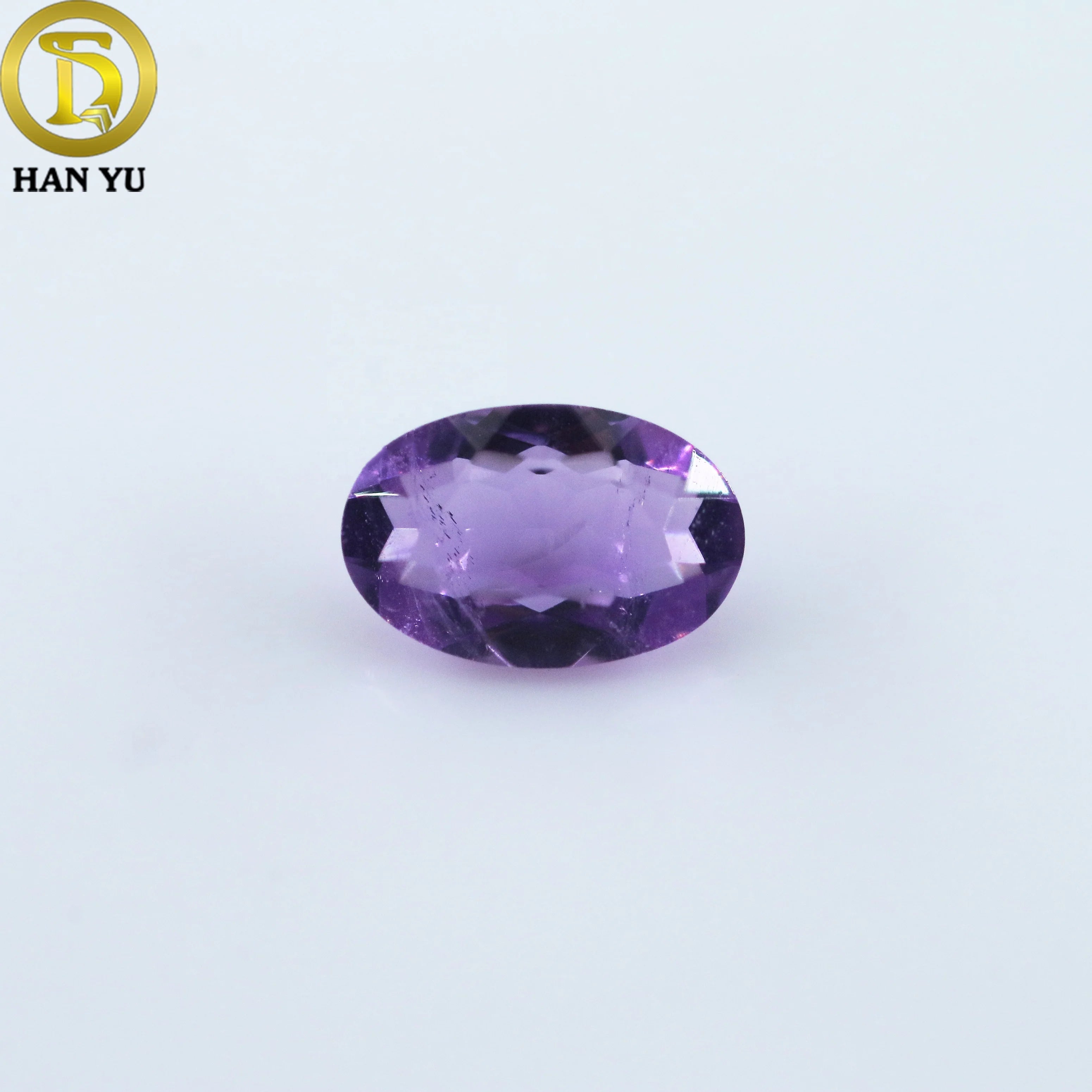 Amethyst Purple Crystal Stone Oval Shape Loose Gemstones for Jewelry Wholesale Natural Amethyst