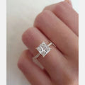 Customization IGI Certified 1 Carat Princess Cut Loose Diamond Cvd Lab Created Diamond Engagement Ring