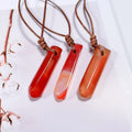 Huiying Red Agate Pendants Wholesale Gemstone Carnelian Tumble Pendant Jewelry