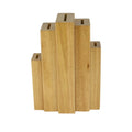 5 Slots Universal Kitchen Knife Block Rubber Wood Storage Organizer with Wooden Holder Roll Bags & Blocks Accessory
