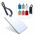 Gold Sparkle Glitter DIY Flight Travel Leather Luggage Label Tag PVC ID Address Name Tag PU White Sublimation Luggage Tags
