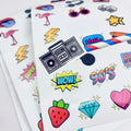 Customized A4 A5 A6 High Quality Printing Waterproof Self Adhesive Die Cut Stickers Custom Logo Kiss Cut Sticker Sheet