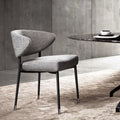 Postmodern Italian Luxury Dining Chair Modern Iron Art Negotiation Chair MDF Panel PU Simple Home Leisure for Home Furniture