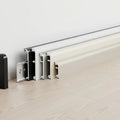 Modern Skirting Board Floor Trim 3CM Slim Circular Arc Aluminum Alloy Baseboard Easy Installation Water Resistant 5 Year