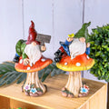 American Garden Elf Statue Lying Mushroom Decorative Dwarf Gnome Sculpture Resin Bonsai Home Decoration