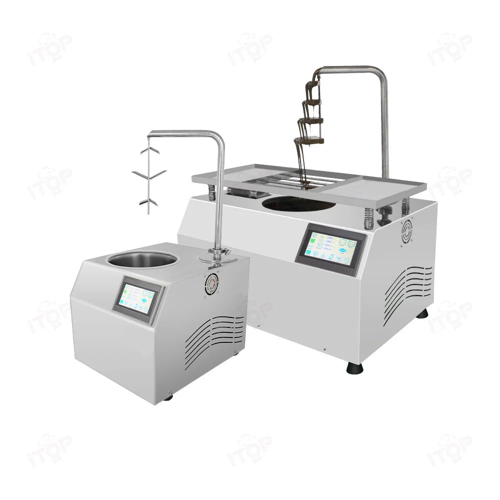 Multi-function Small Automatic Vibration Table Hot Chocolate Melting Tempering Coating Machine