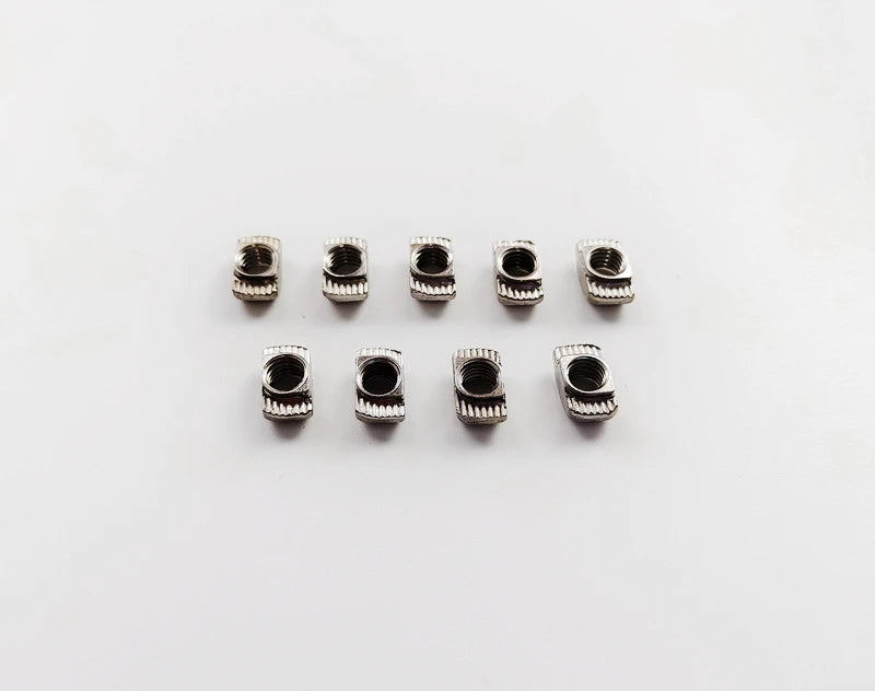 Stainless Steel 304 Connection Pickling Aluminum Profile Accessories Spring Bolt T Nut Thread Insert Hammer Nut