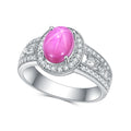 C483R Abiding Wholesale Antique Design Cubic Zirconia Hollow Arm Lab Grown Star Ruby 925 Silver Ring for Ladies