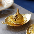 Home Decor Luxury Accessories Gold Arabic Incensen Burners Wholesale Metal Incense Sets Gold
