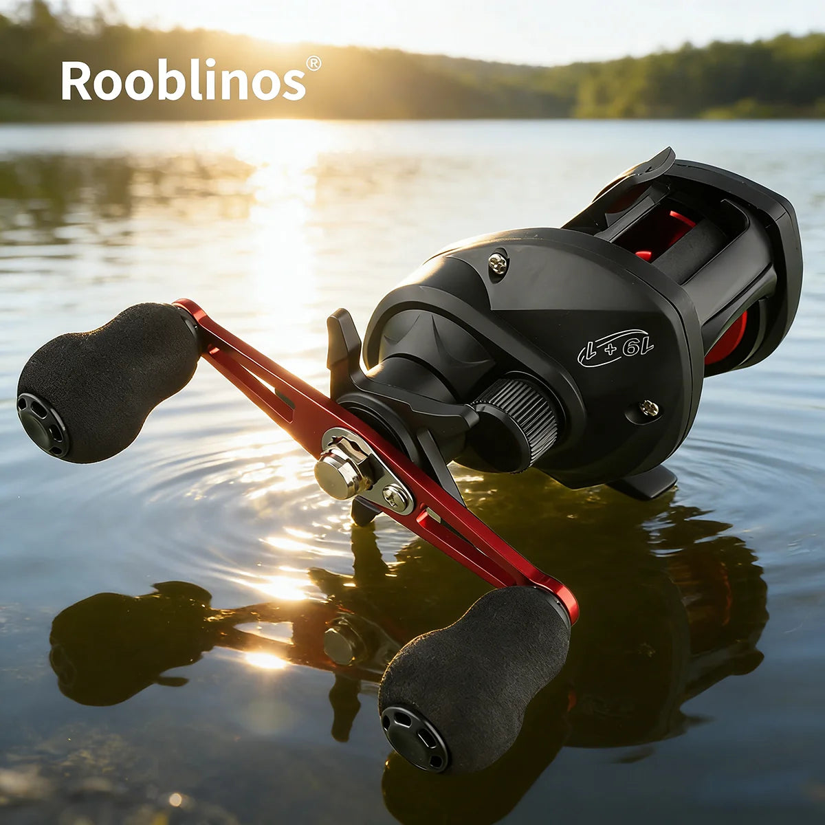 [Germany Stock] Rooblinos AC2000 Fishing Reel with Gear Ratio of 7.2:1 and Nylon Dual-speed System
