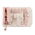 Custom Jewellery Box Pu Leather Ring Earring Necklace Organizer Jewelry Roll Bag with Soft Velvet Pouch