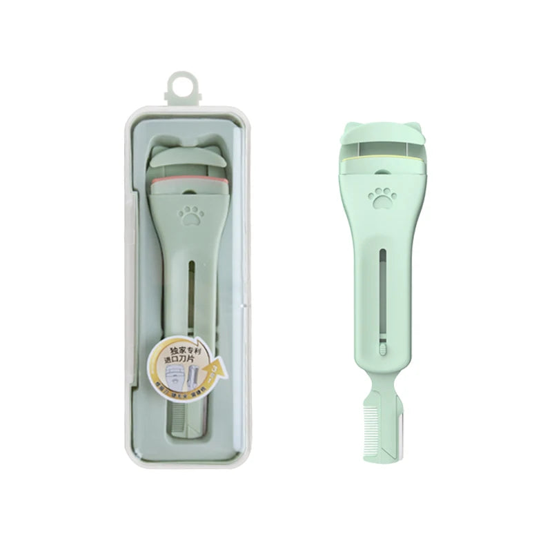 SBelle 2024 Customized Cat Paw Eyelash Curler Eyebrow Razor Comb Private Label Beauty Tools for Eye Makeup Customized Color