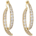 New Bright Crystal Luxury Korean Unusual Claw Stud Earrings Ear Piercing Hook Circle Jewelry Gift