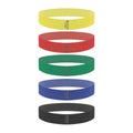 Set of 5 Yoga Gym Exercise Fitness Workout High Elastic Skin Friendly Polyester Fabric Hip Booty Resistance Loop Bands