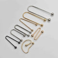 High-end Swimwear Accessories Metal Fashion Bikini U Rings Connector Zinc Alloy Gold Buckle for Women Dress