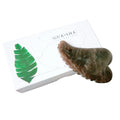 Huiying Smoky Quartz Type Jade Facial Gua Sha Stone Tool Guasha Scraping Massage Spiky Heart Tool