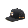 2025 Custom Heat Press Rubber Patch Logo Hot Seller 5 Panel Waterproof Perforated Baseball Caps with Adjustable Buckle