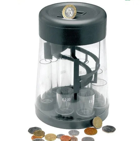 New Design Piggy Bank Money Box for Accrued Savings Euro Coin Counter