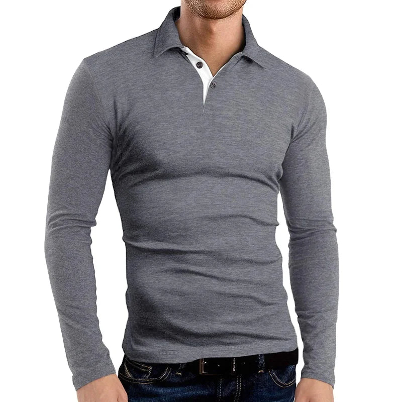 Wholesale Men's Polyester/Cotton Formal Shirts Long Sleeve Solid Breathable Jersey 200g Custom Embroidery Logo OEM Service