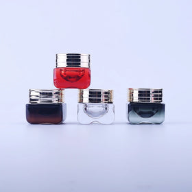 New Design Empty Luxury Glass Cosmetic Container Jar Skincare Set 15g Glass Face Eye Cream Jars